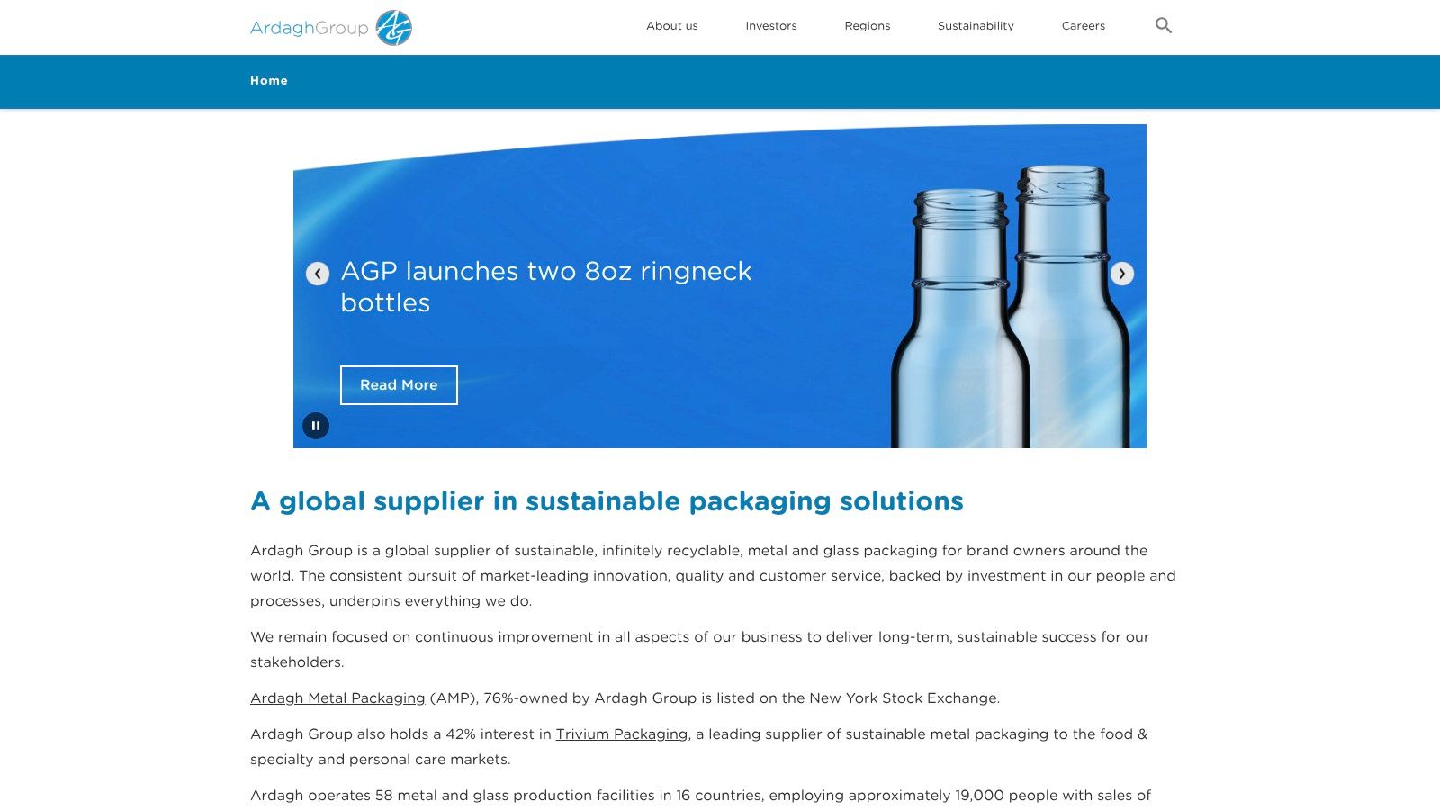 Ardagh Glass Packaging (formerly Consol) – Wadeville, Germiston