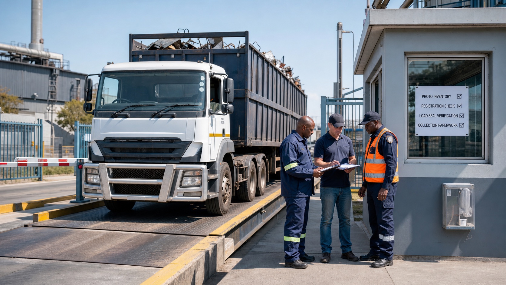 Scrap metal theft prevention South Africa authorised weighbridge handover